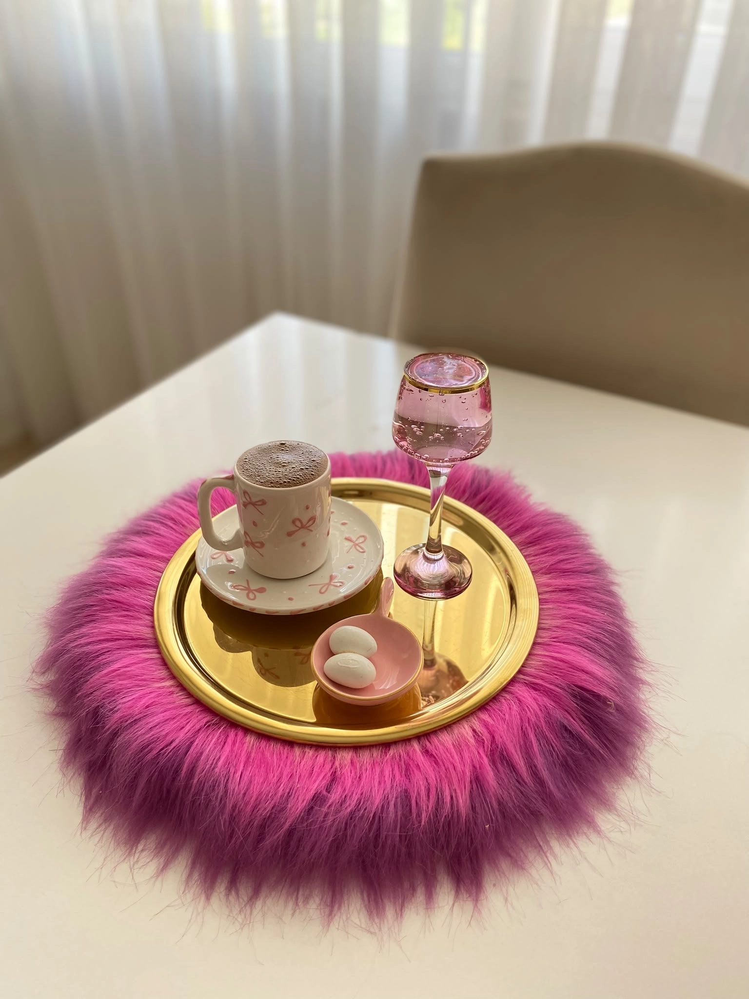 ArsimHome Fiyonk Desen 6 Kişilik 12 Parça Fincan Takımı