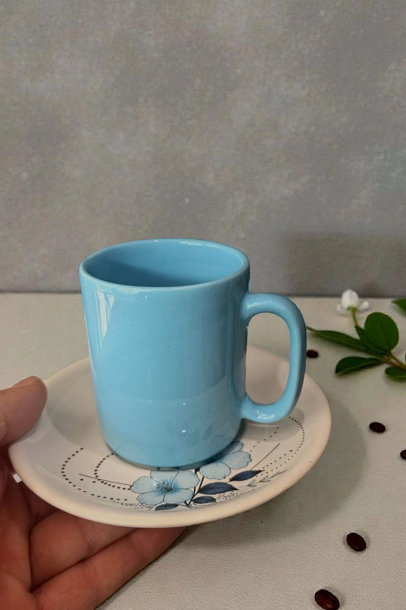 ArsimHome Mavi 6 Kişilik 12 Parça Fincan Takımı