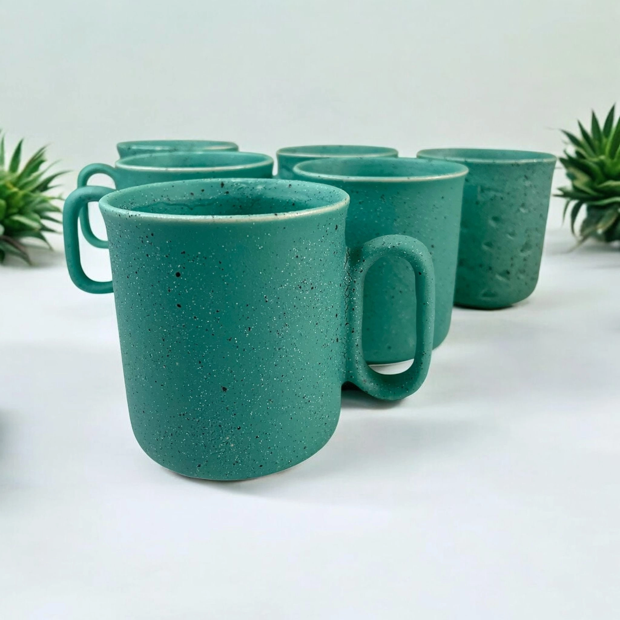 18 Parça Mat Kupa ve Fincan Seti