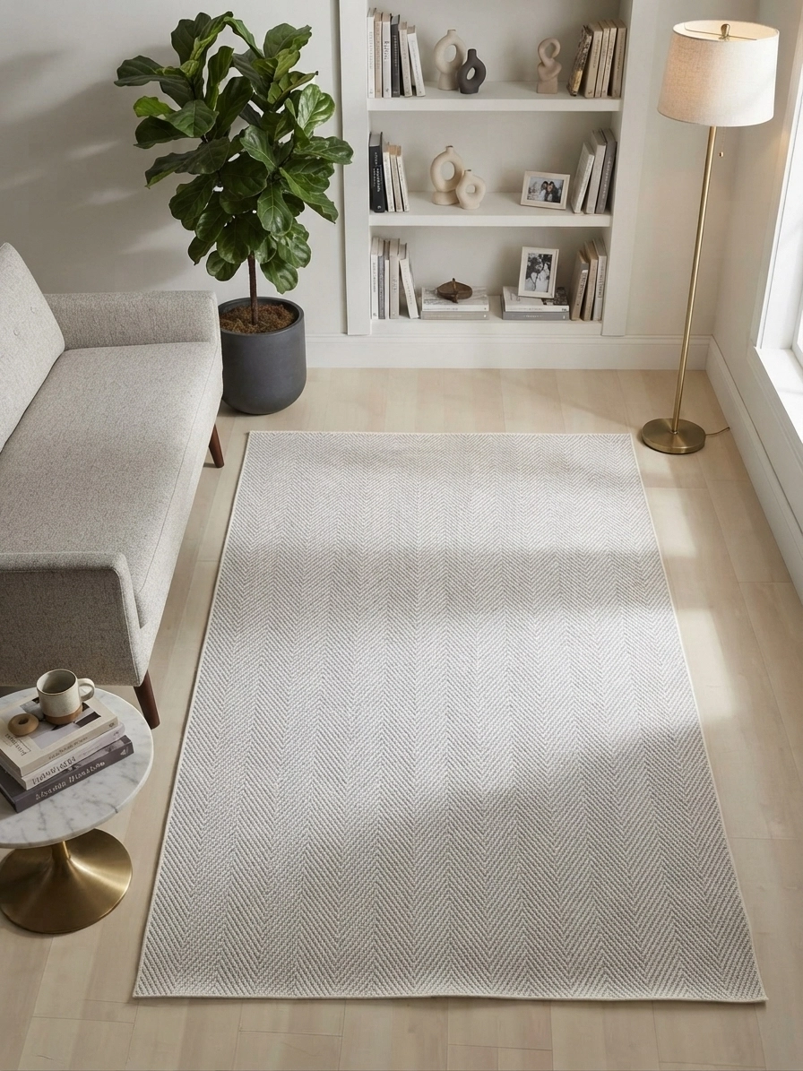 Krem Desenli Kampanyalı Sisal