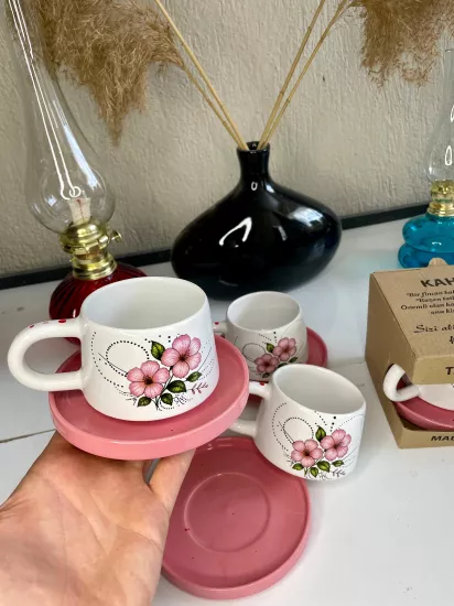 6 Kişilik 12 Parça Keyif Desen Kupa Takımı