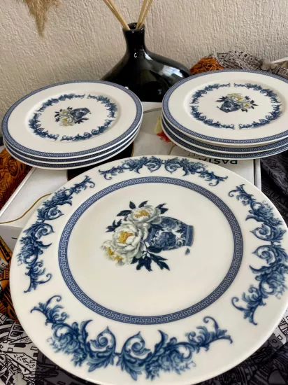 7 Parça Porselen Pasta Seti