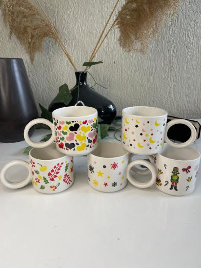 2’li ArsimHome Renkli Desenli Kupa