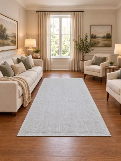 Bej  Zikzak Desenli Kampanyalı Sisal