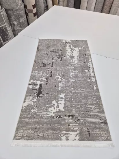 Kahve Düz Desenli Kadife Halı