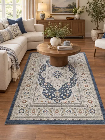 Mavi Vintage Halı
