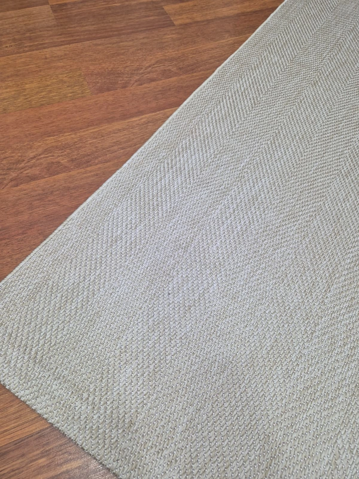Bej  Zikzak Desenli Kampanyalı Sisal